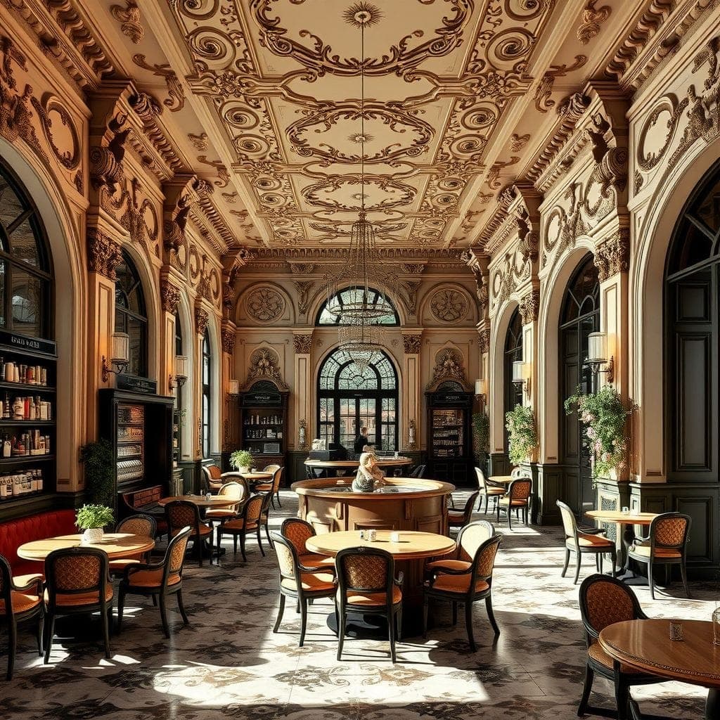Baroque Coffee Shop design example 2