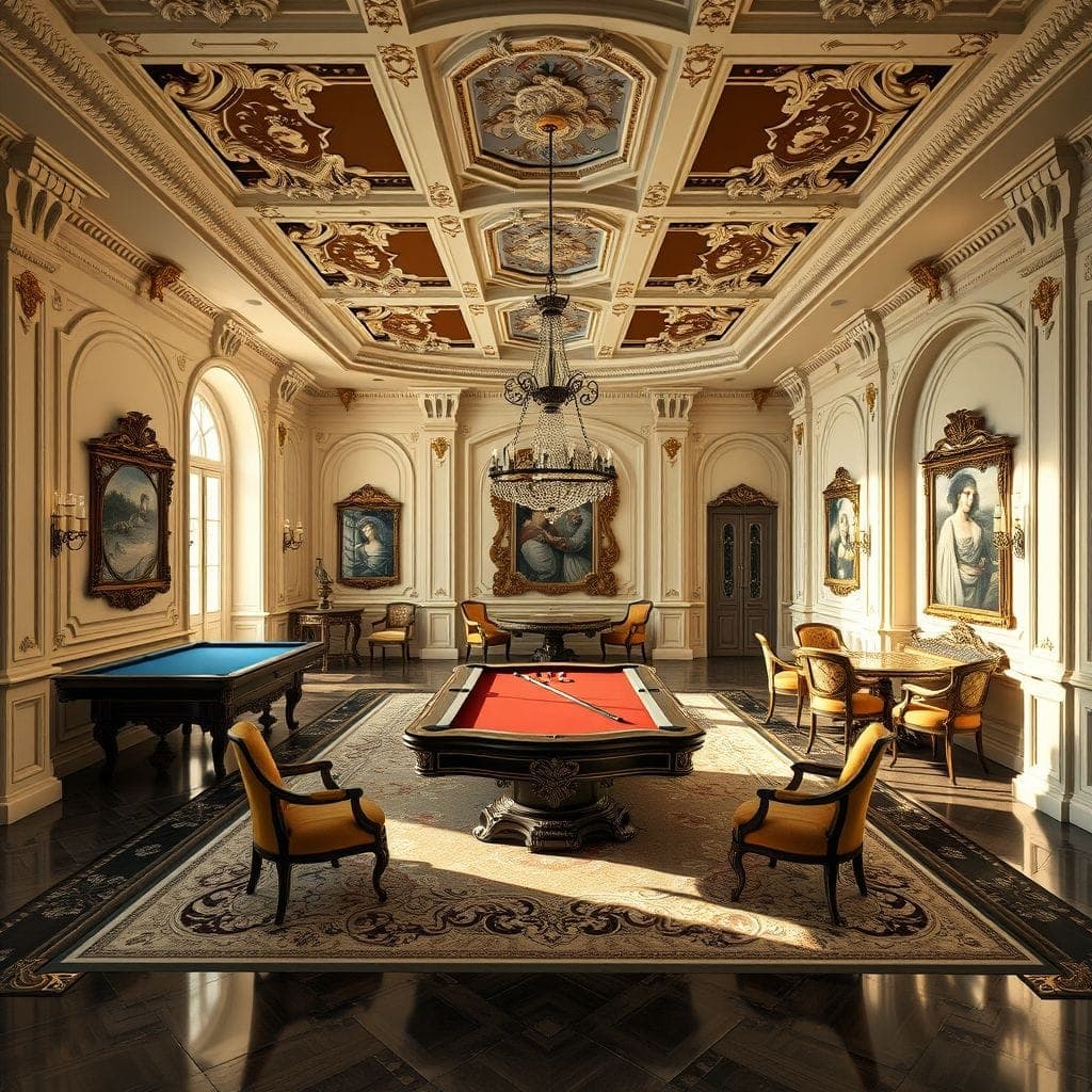 Baroque Game Room design example 2