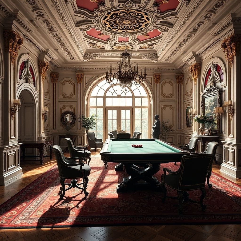 Baroque Game Room design example 3