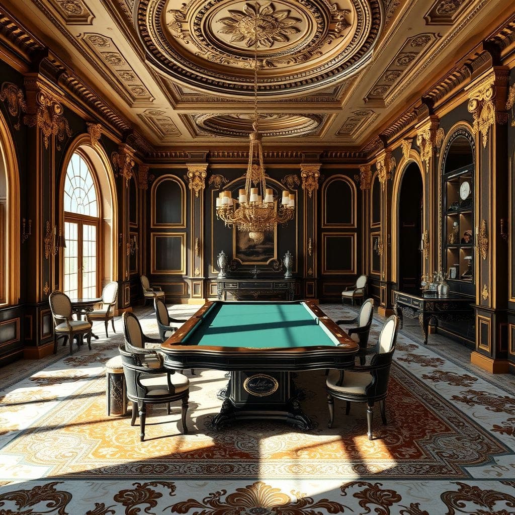 Baroque Game Room design example 4