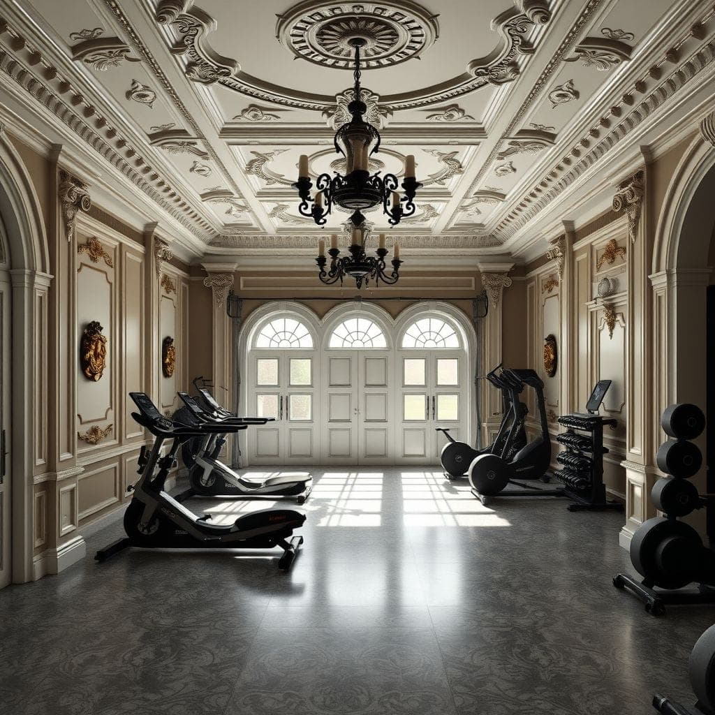 Baroque Garage Gym design example 3