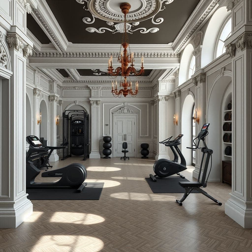 Baroque Garage Gym design example 4