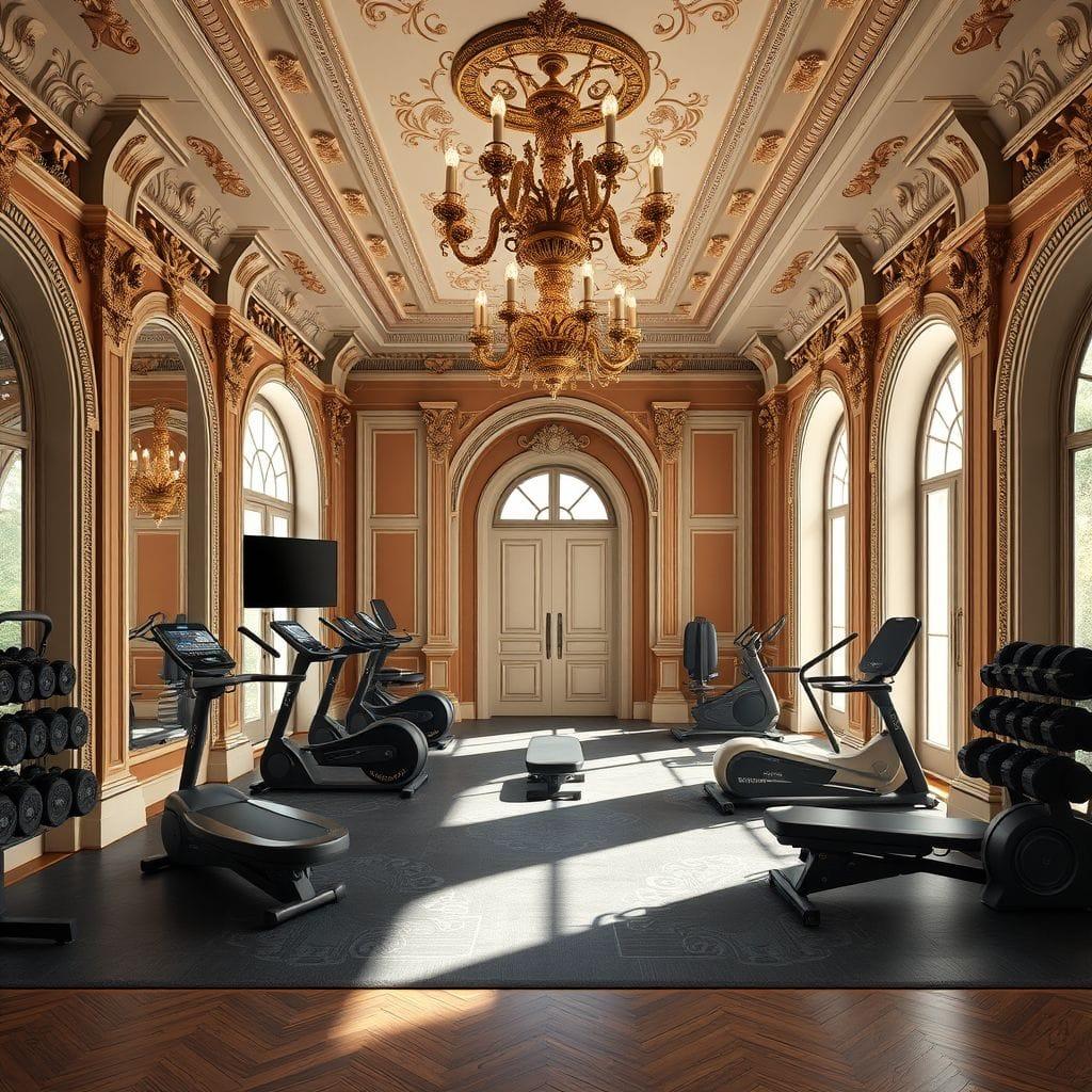 Baroque Home Gym design example 2
