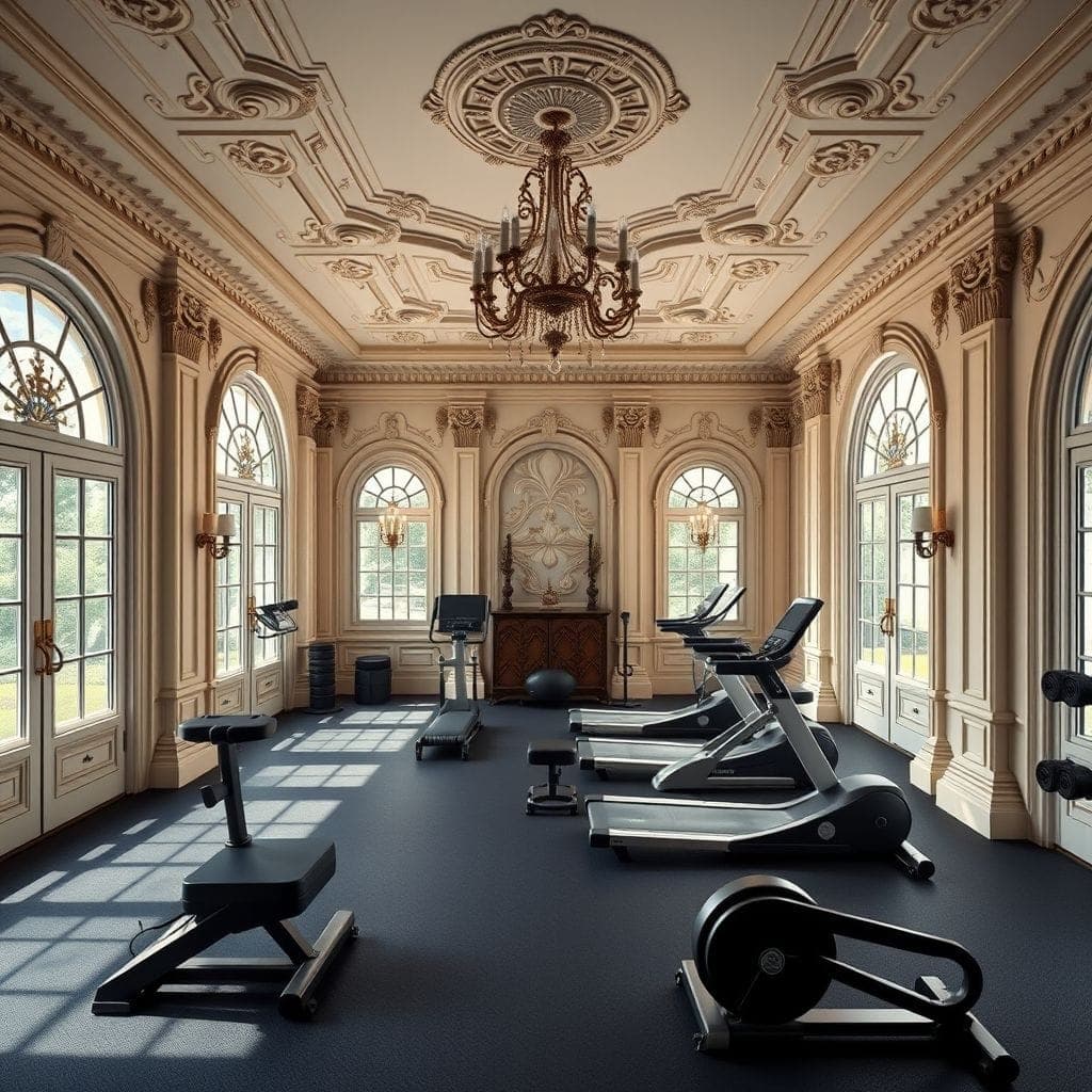 Baroque Home Gym design example 3