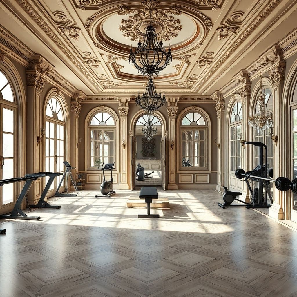 Baroque Home Gym design example 4