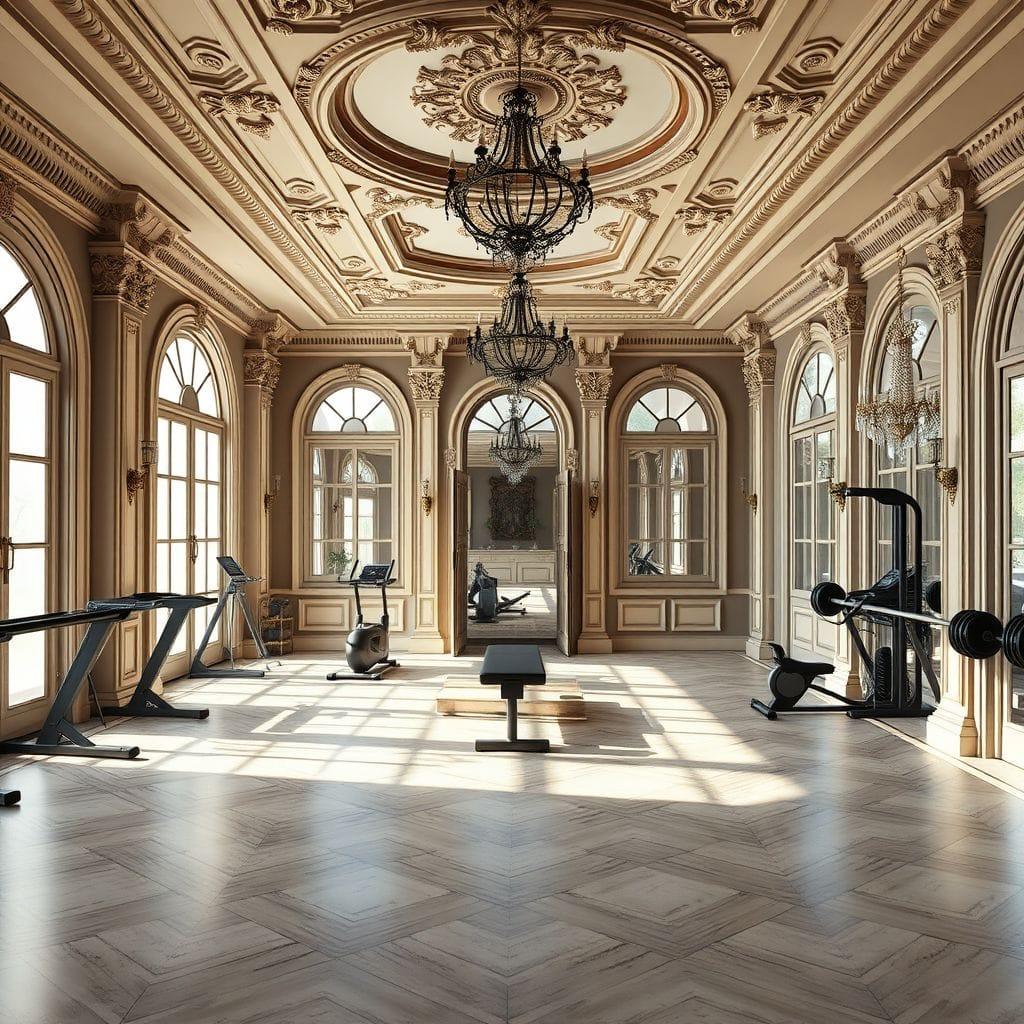 Baroque Home Gym design example 4