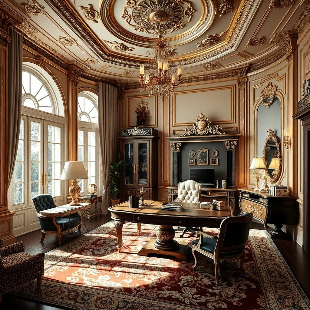 Baroque Home Office design example 1