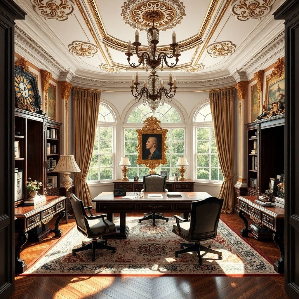 Baroque Home Office design example 2