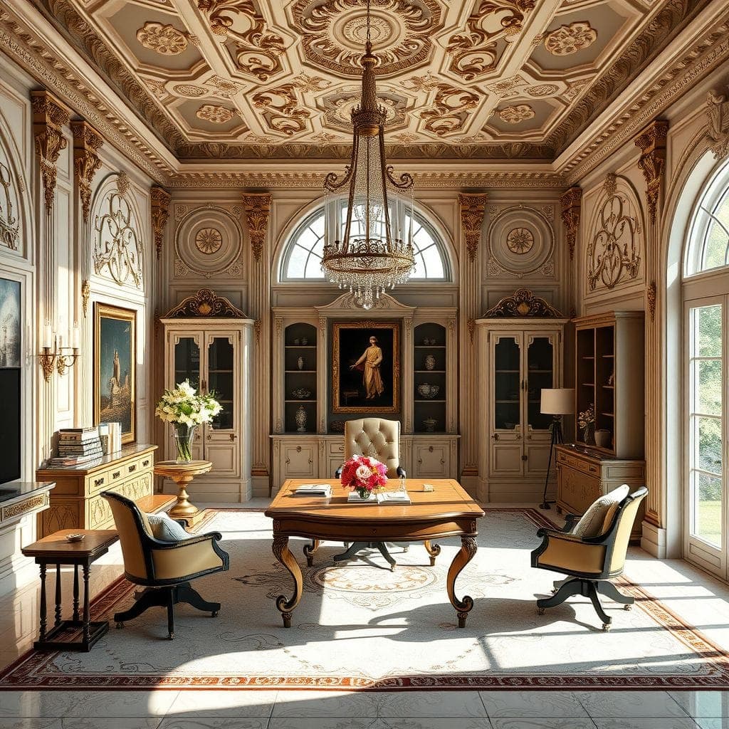 Baroque Home Office design example 3