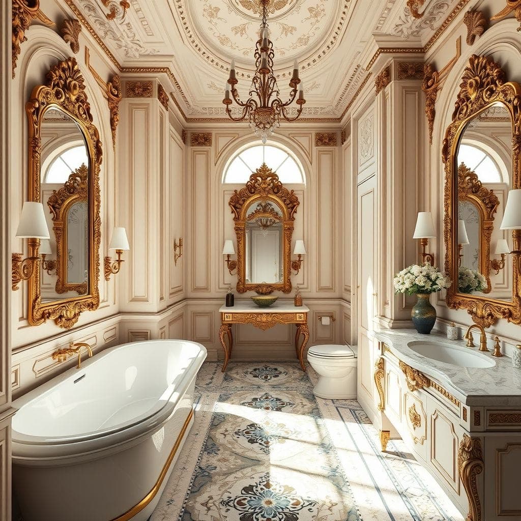 Baroque Hotel Bathroom design example 1