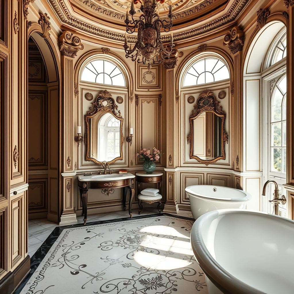Baroque Hotel Bathroom design example 2