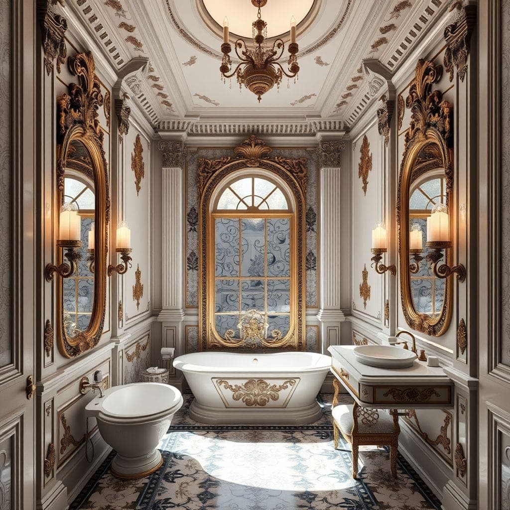 Baroque Hotel Bathroom design example 3