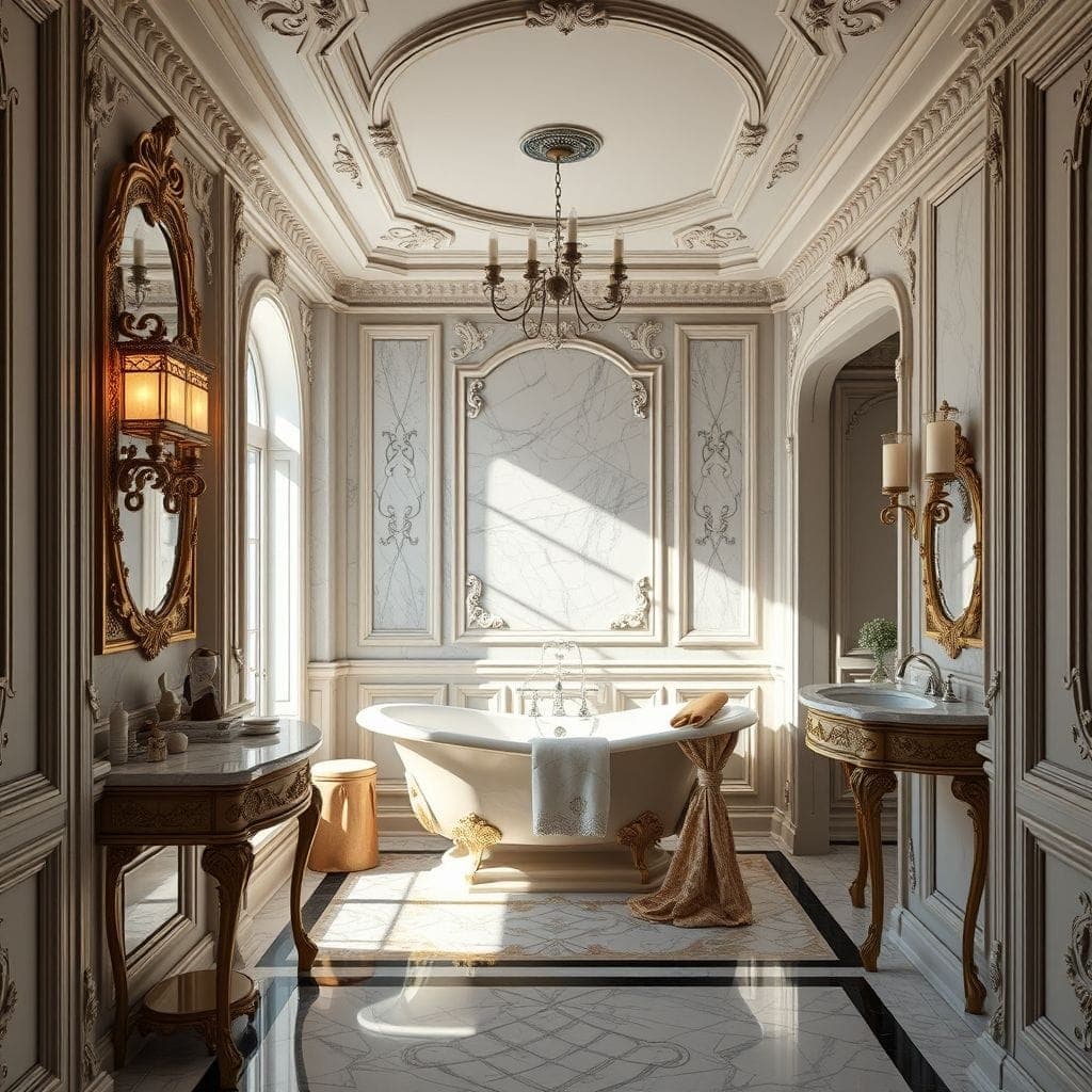 Baroque Hotel Bathroom design example 4