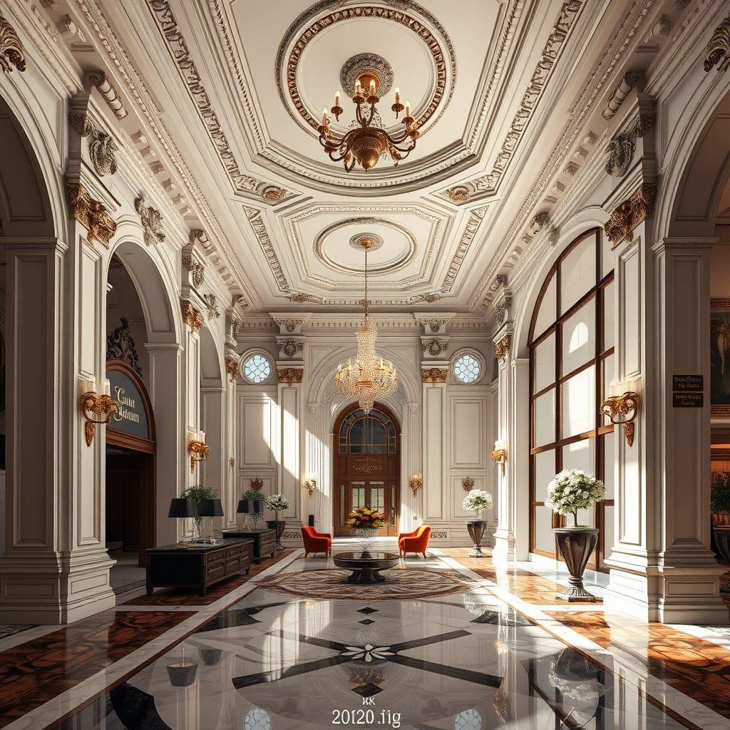 Baroque Hotel Lobby design example 1