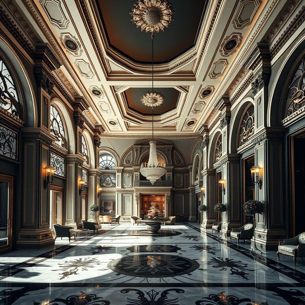 Baroque Hotel Lobby design example 2