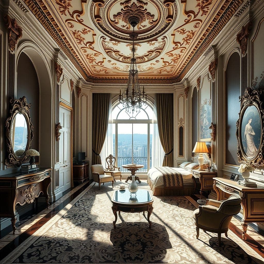 Baroque Hotel Room design example 1
