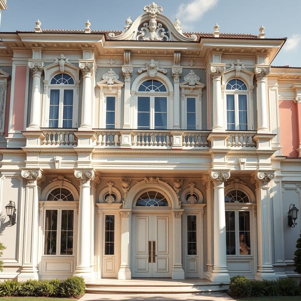 Baroque House Exterior design example 2