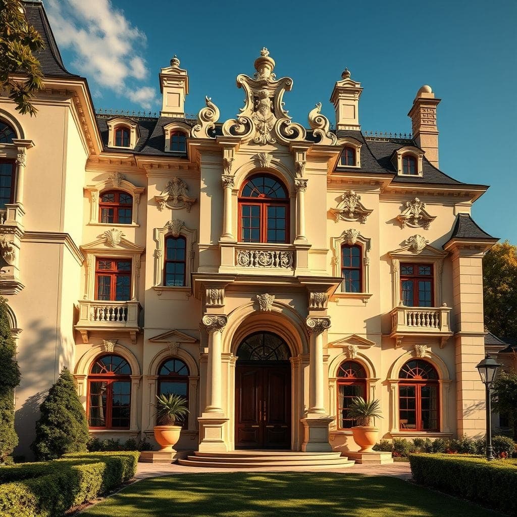 Baroque House Exterior design example 4