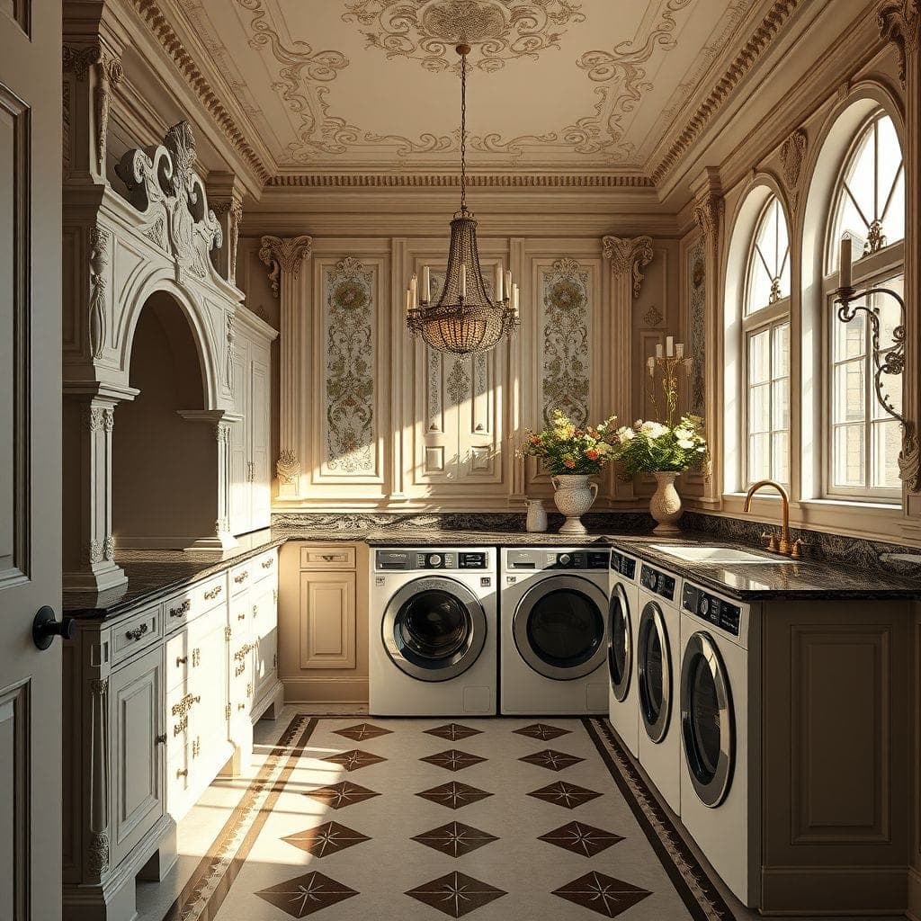 Baroque Laundry Room design example 3