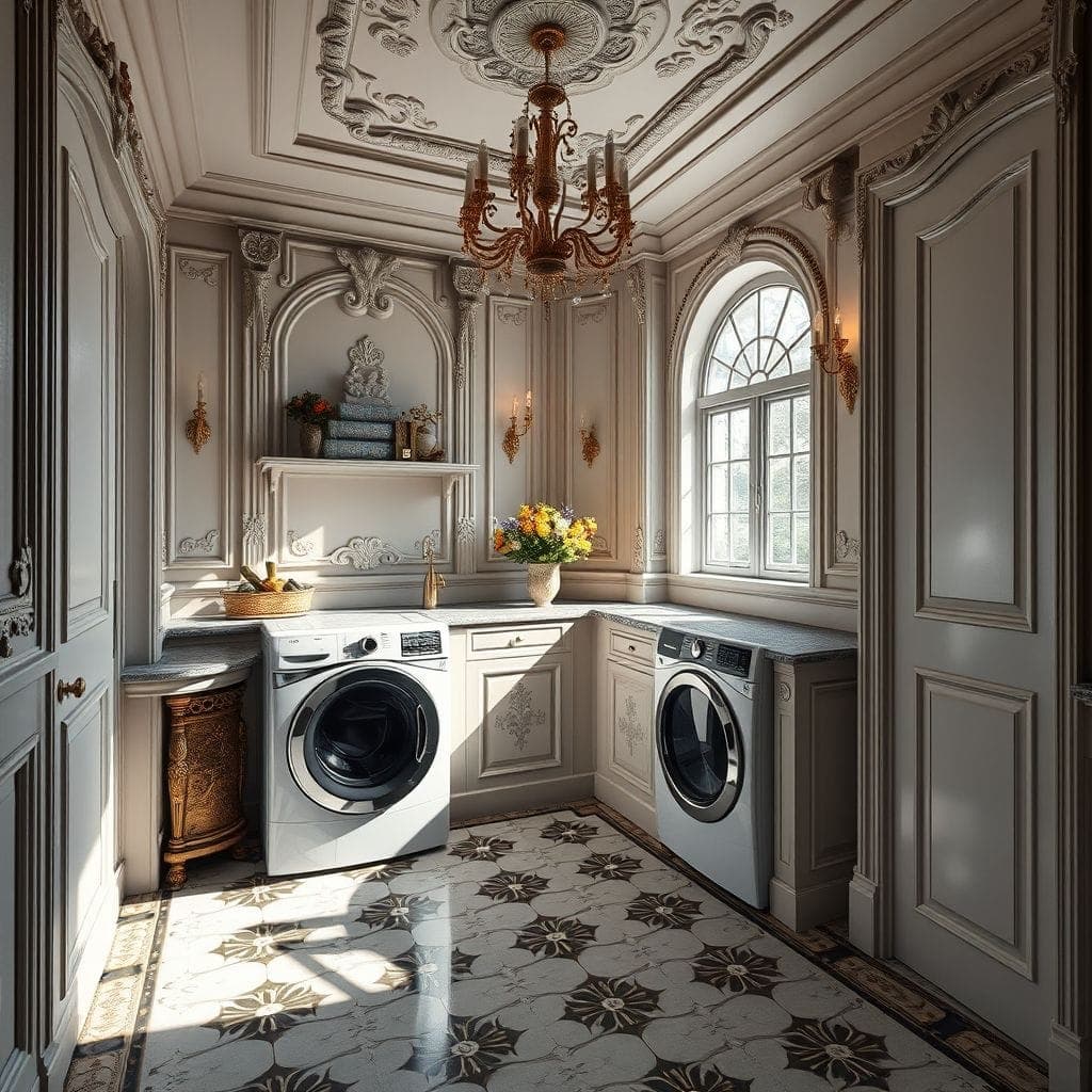 Baroque Laundry Room design example 4