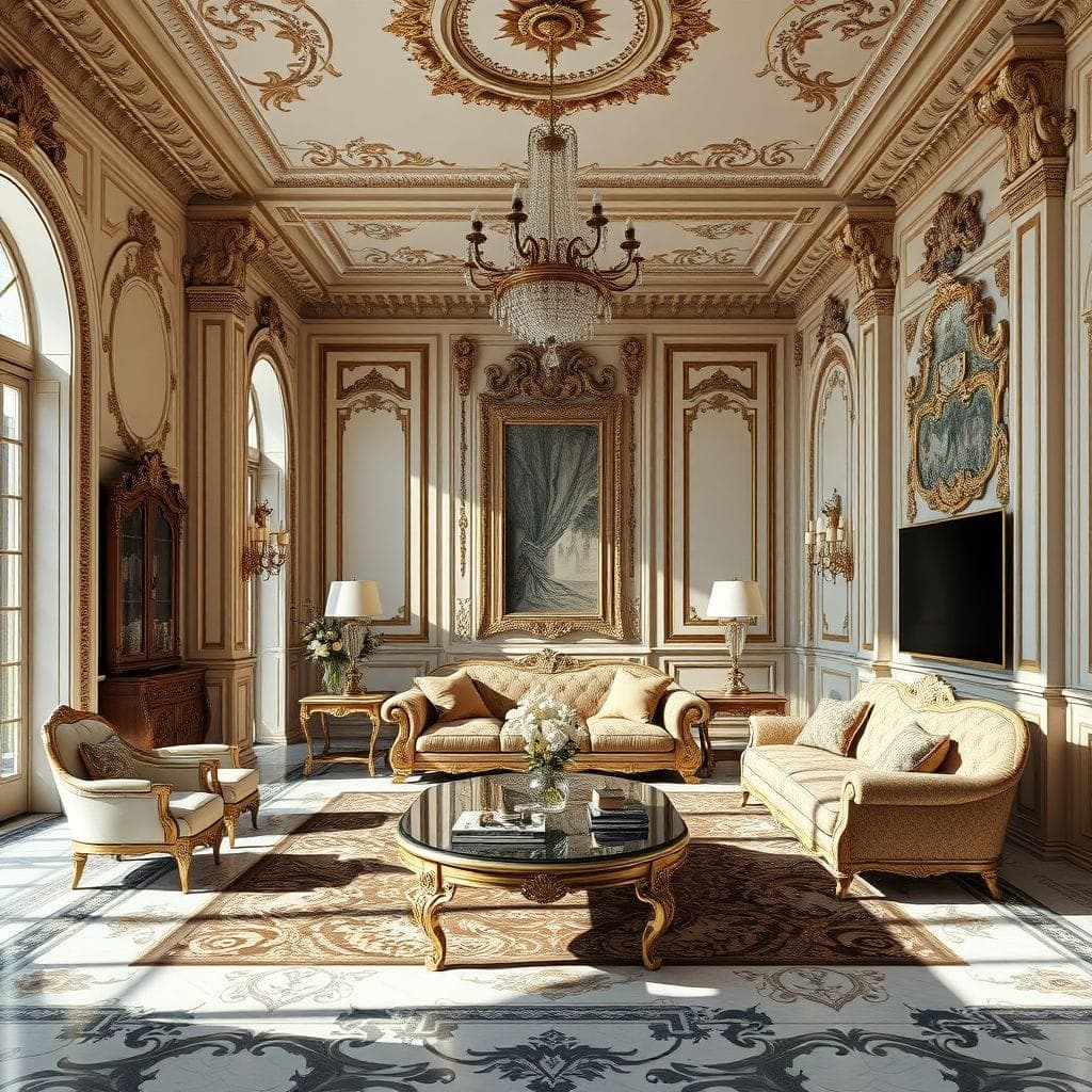 Baroque Living Room design example 1