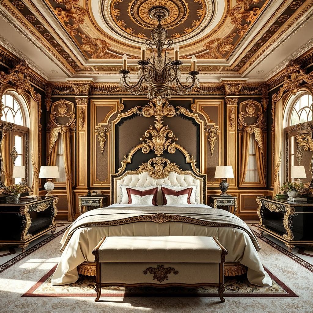Baroque Master Bedroom design example 3