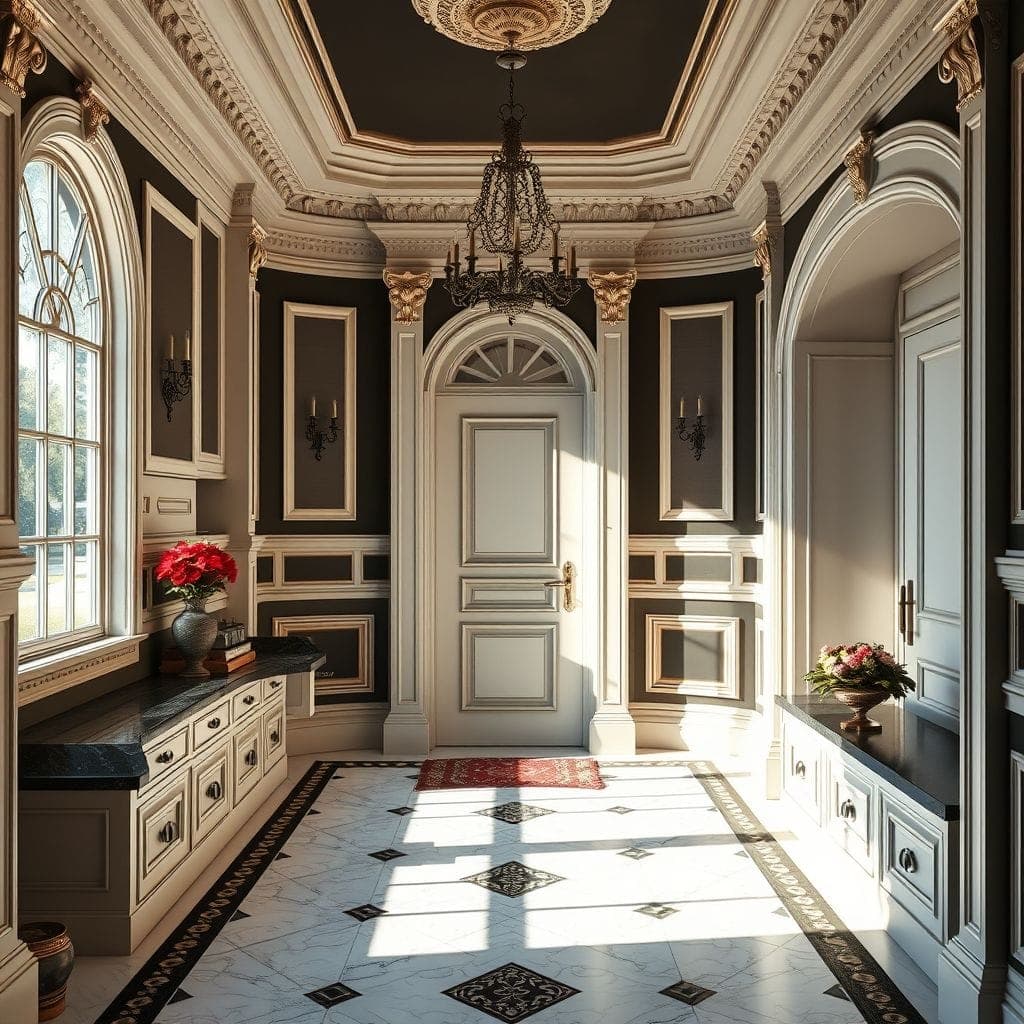 Baroque Mudroom design example 1