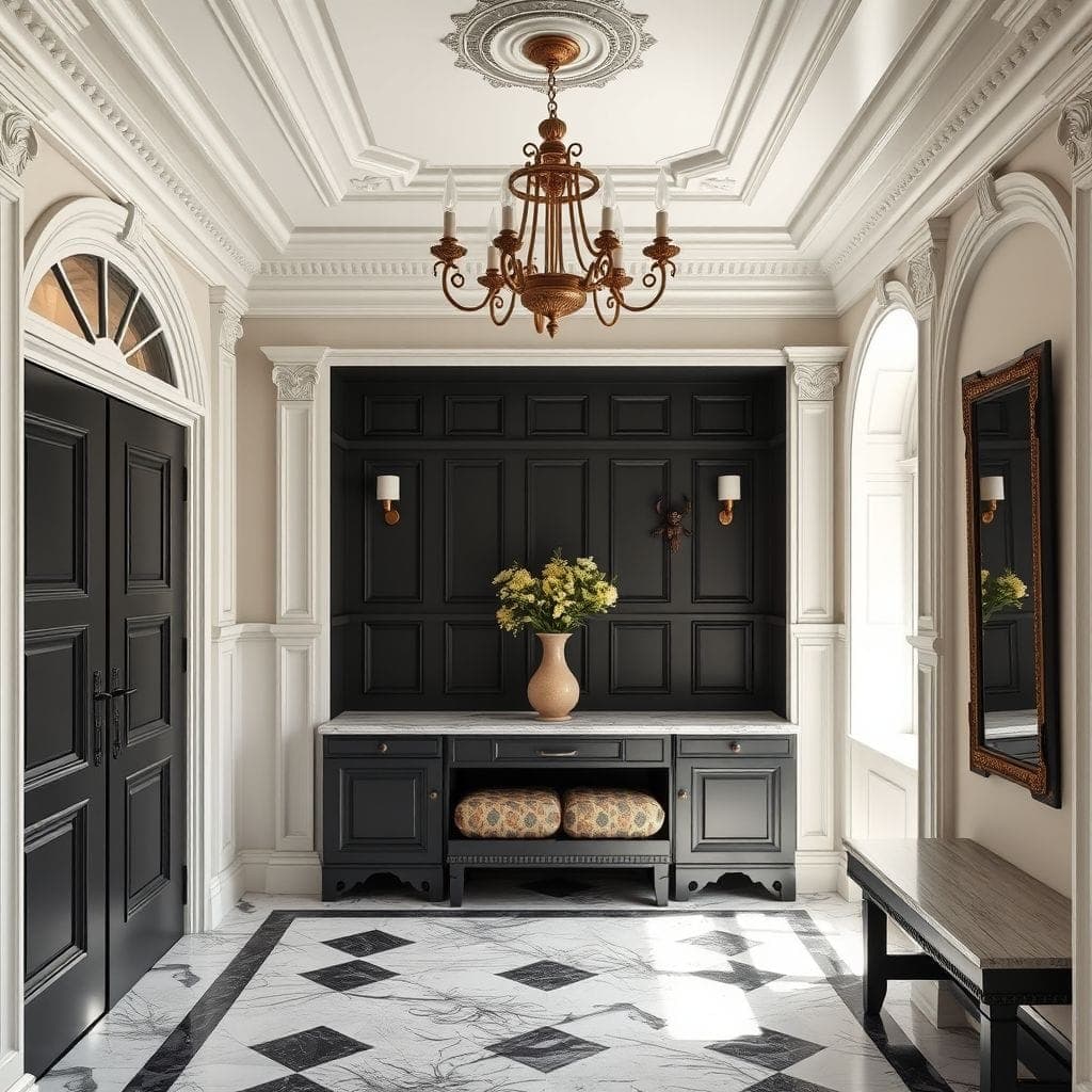 Baroque Mudroom design example 3