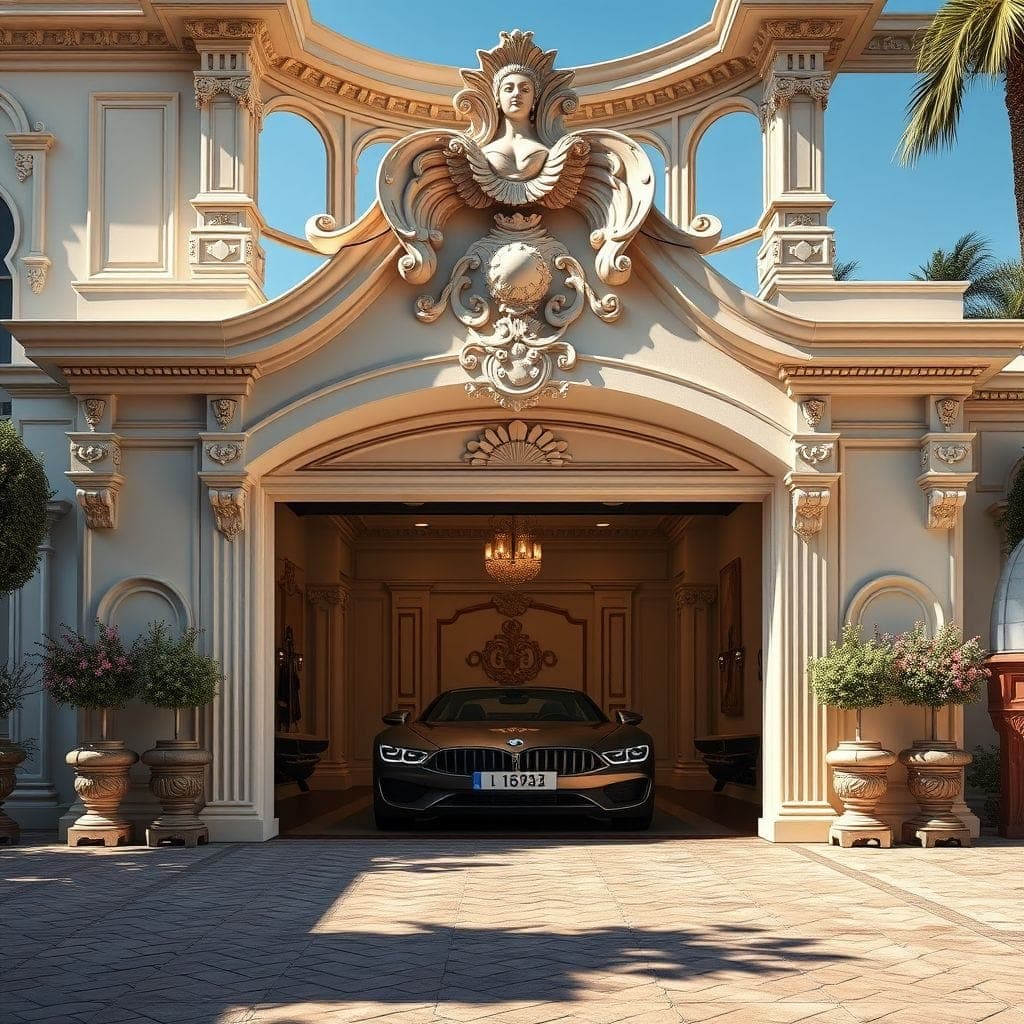 Baroque Outdoor Garage design example 3