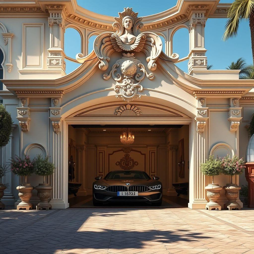 Baroque Outdoor Garage design example 3
