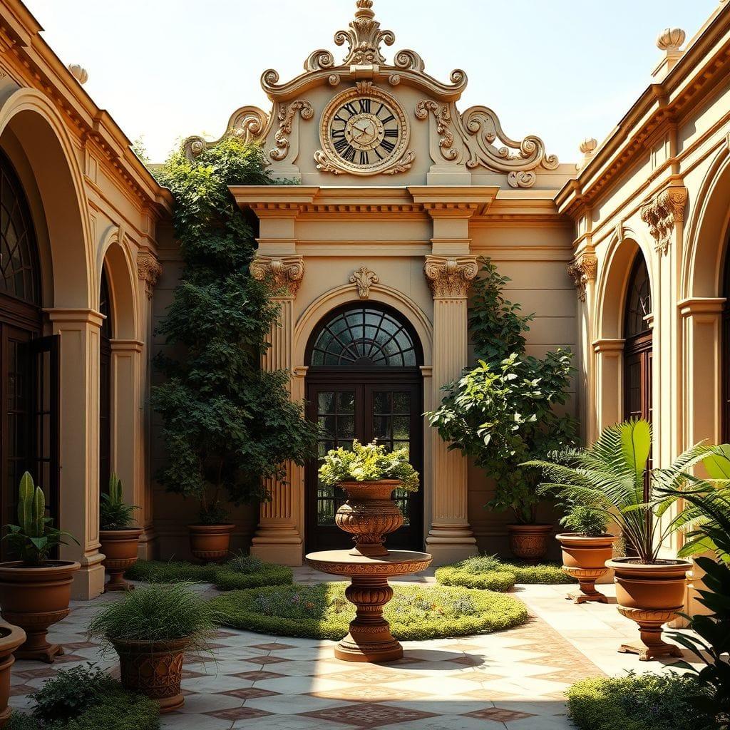 Baroque Outdoor Garden design example 1