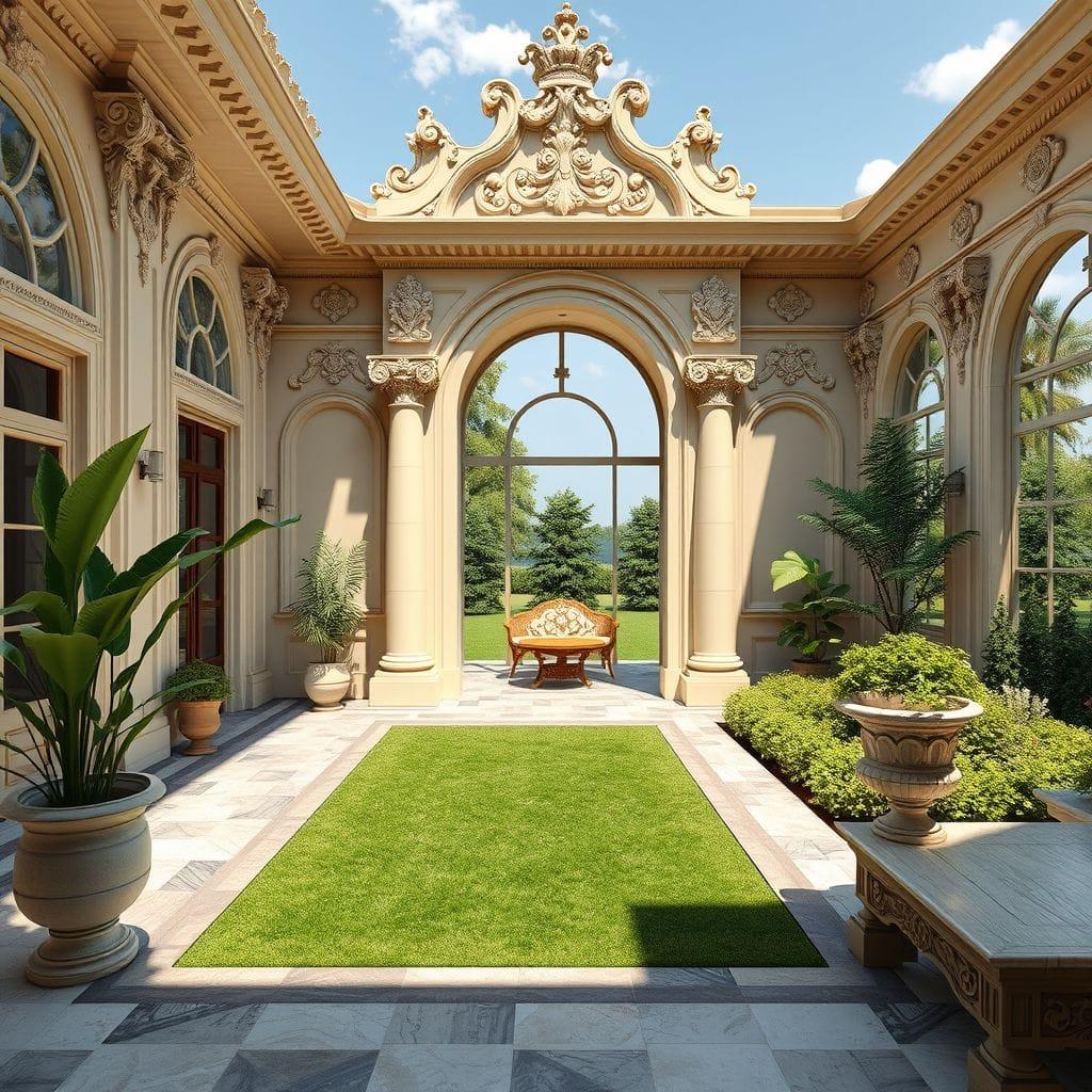 Baroque Outdoor Garden design example 2