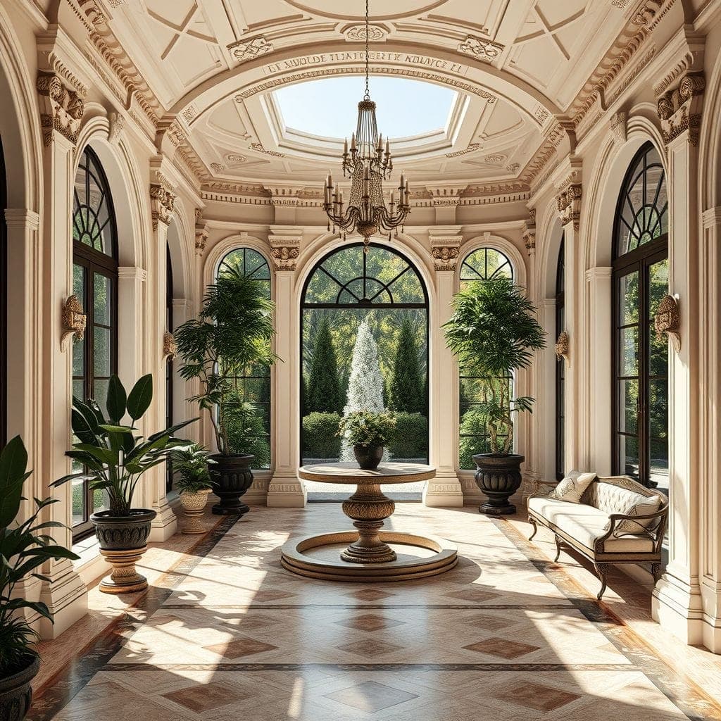 Baroque Outdoor Garden design example 3