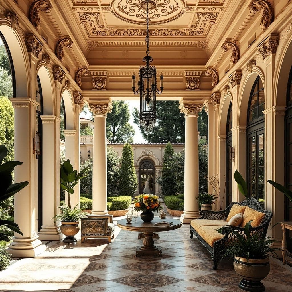 Baroque Outdoor Garden design example 4