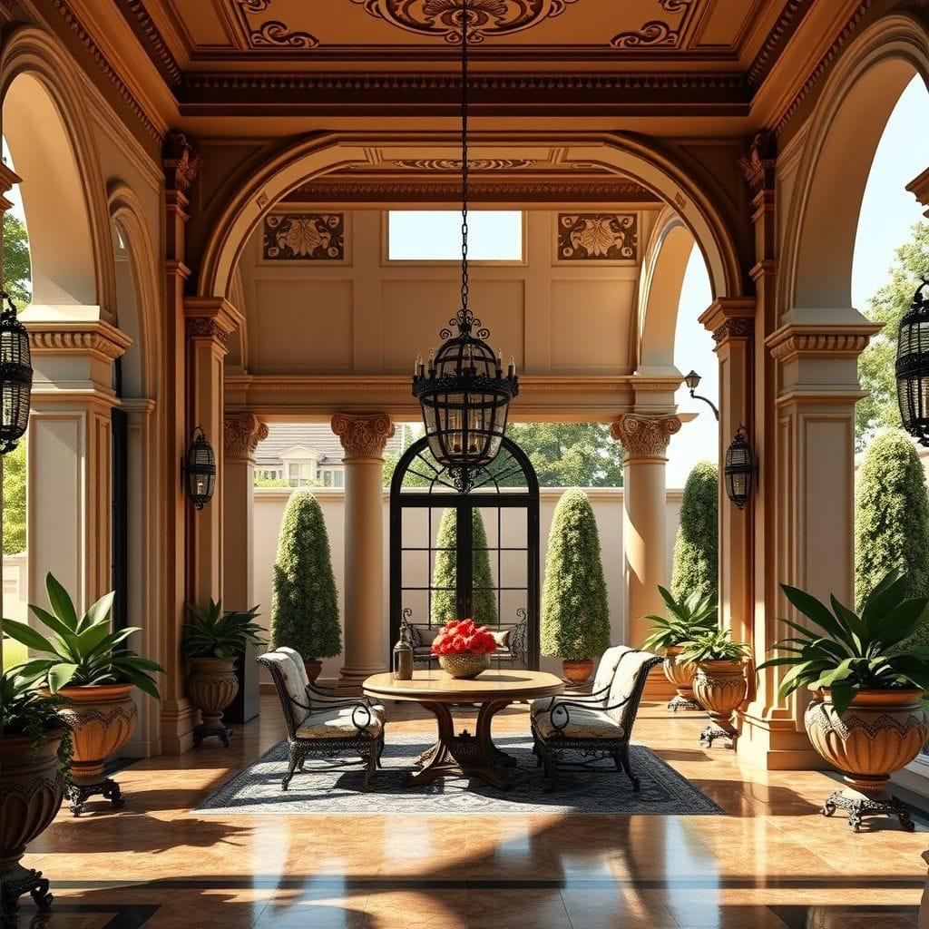 Baroque Outdoor Patio design example 1