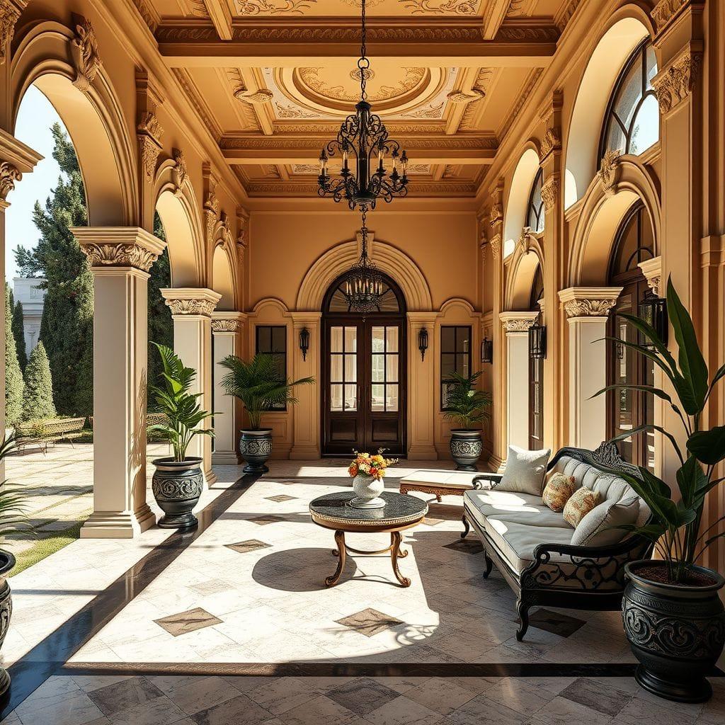 Baroque Outdoor Patio design example 2