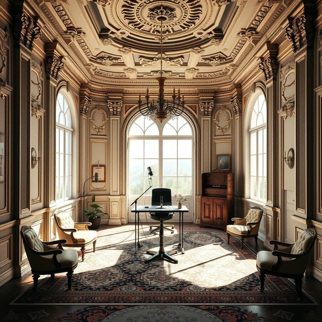 Baroque Podcast Studio design example 1