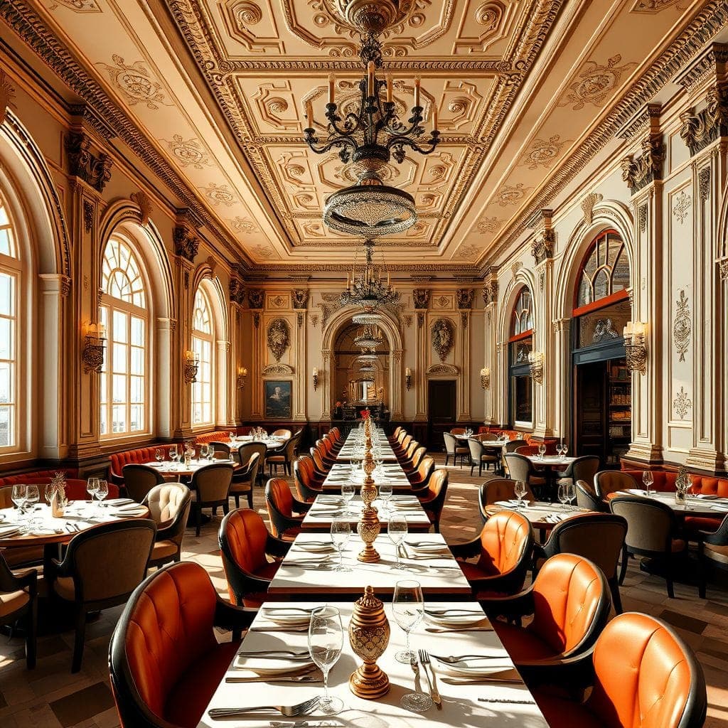 Baroque Restaurant design example 1