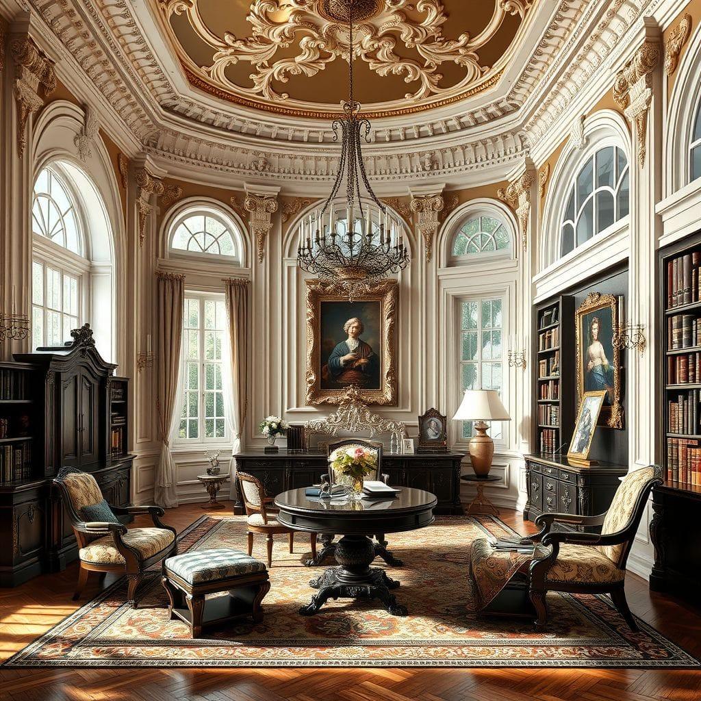 Baroque Study Room design example 1