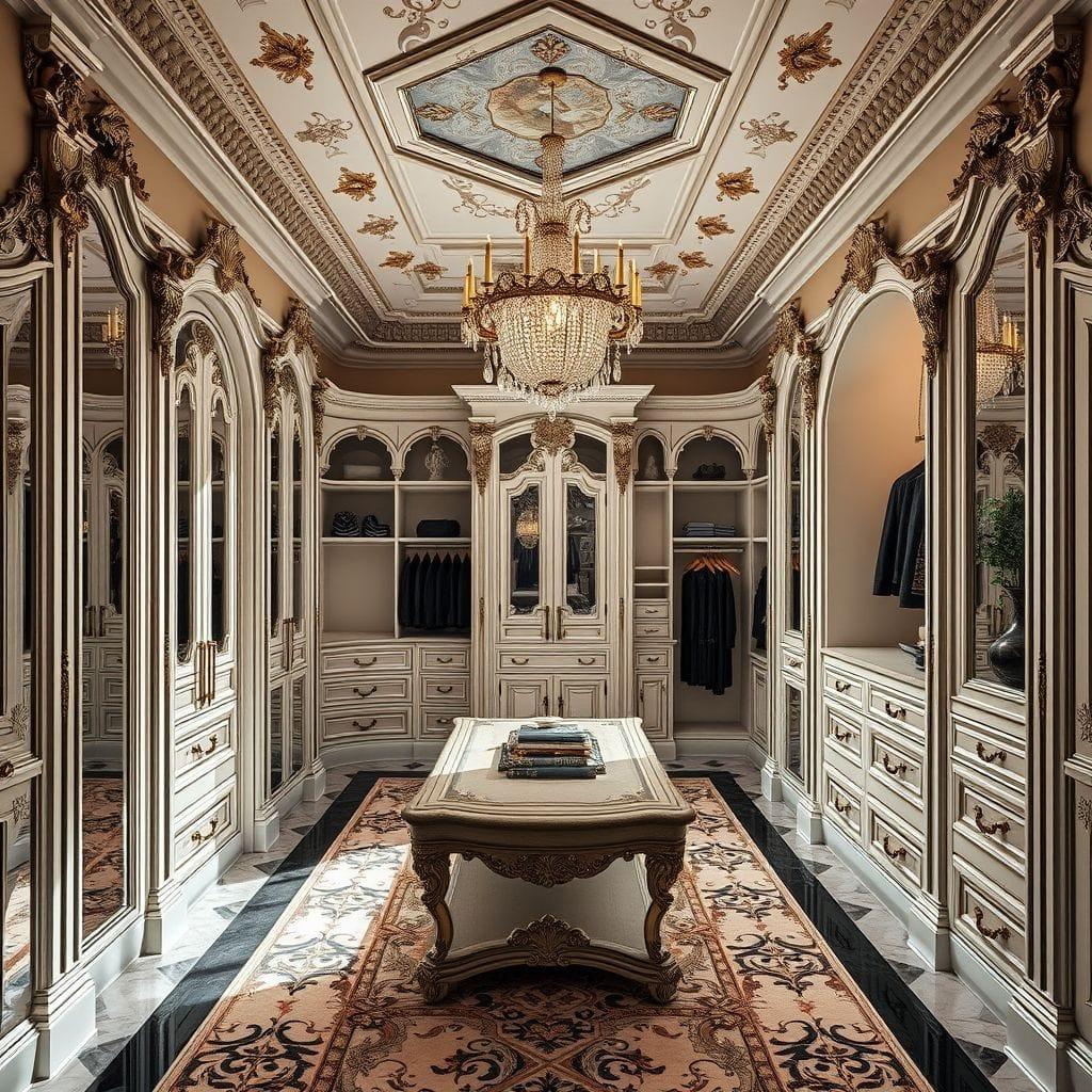 Baroque Walk-in Closet design example 1