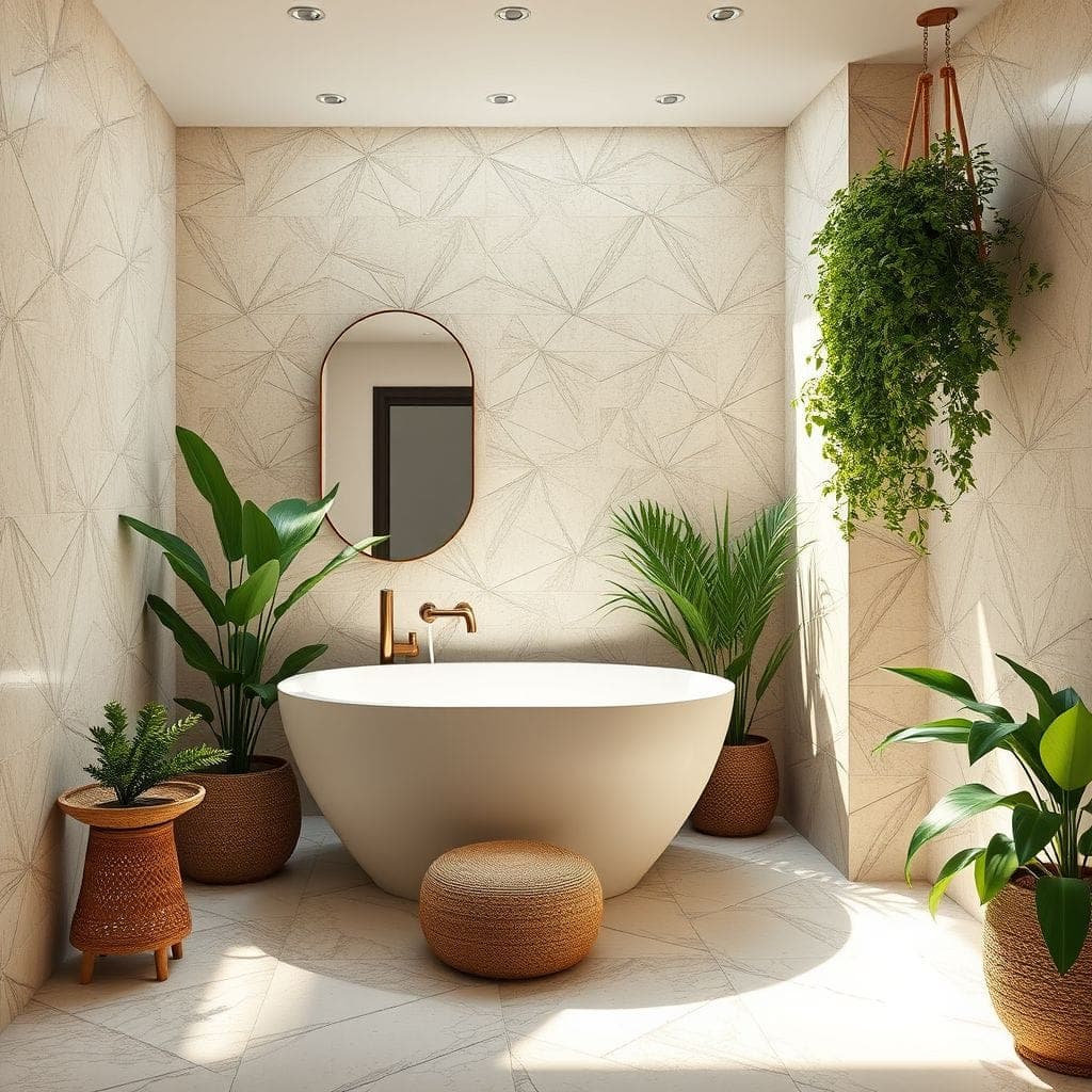 Biophilic Bathroom design example 3