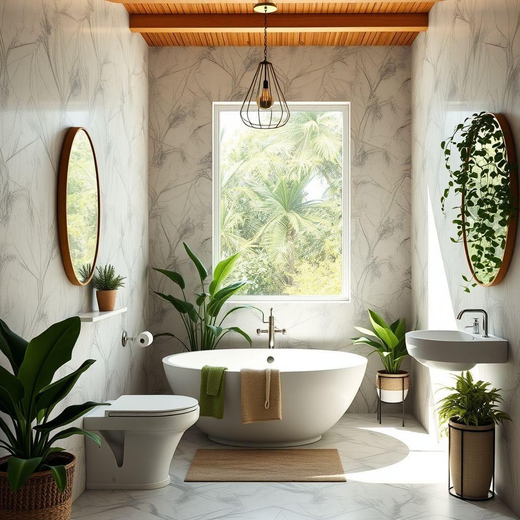 Biophilic Bathroom design example 4