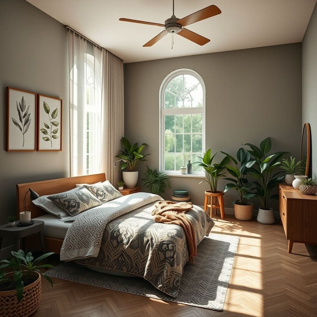 Biophilic Bedroom design example 1