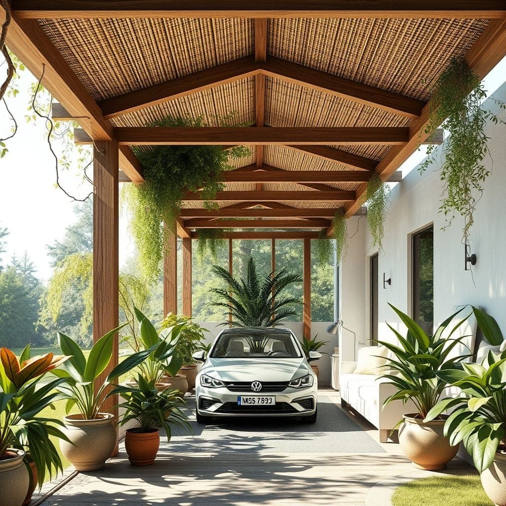 Biophilic Carport design example 2
