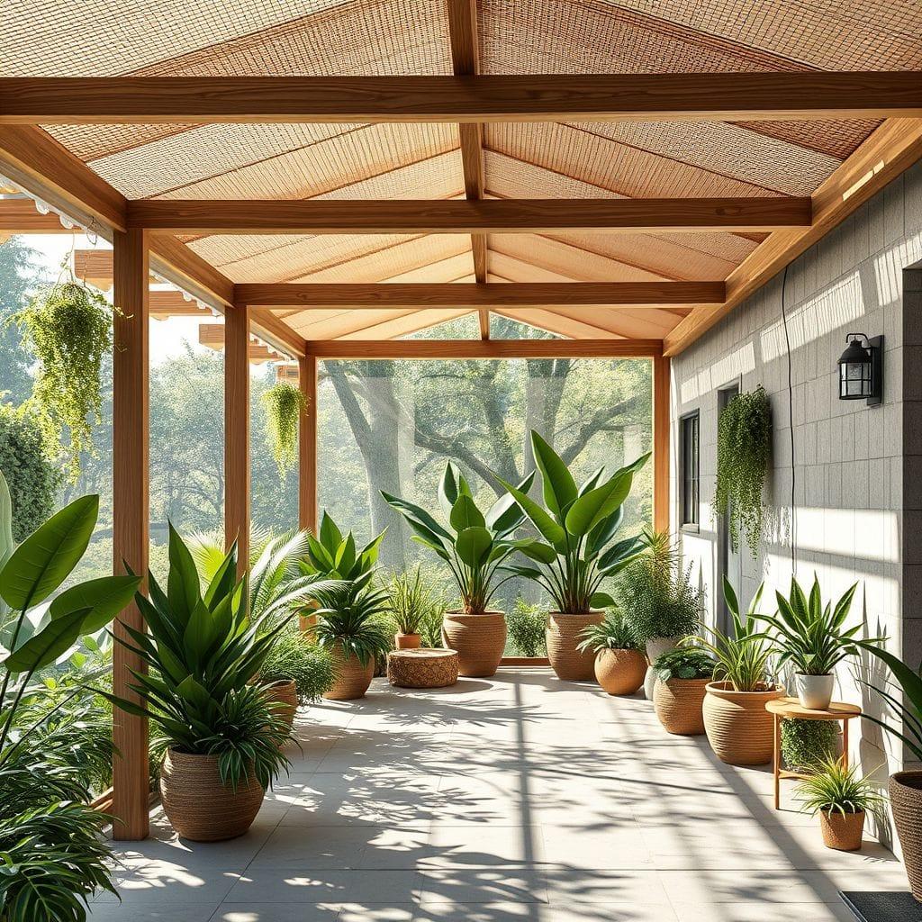 Biophilic Carport design example 4