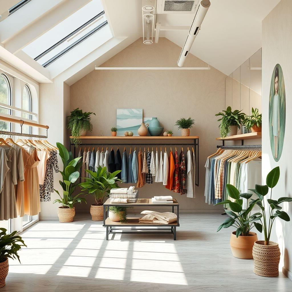 Biophilic Clothing Store design example 1