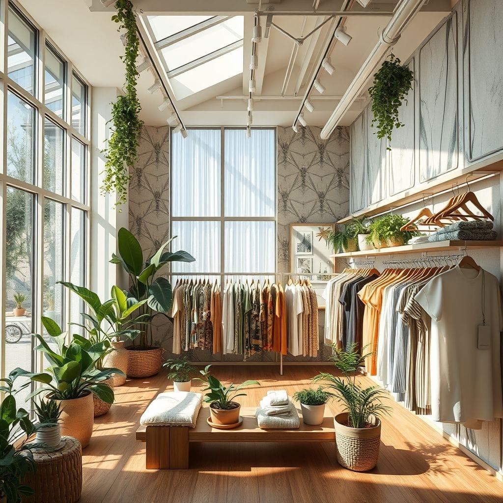 Biophilic Clothing Store design example 2