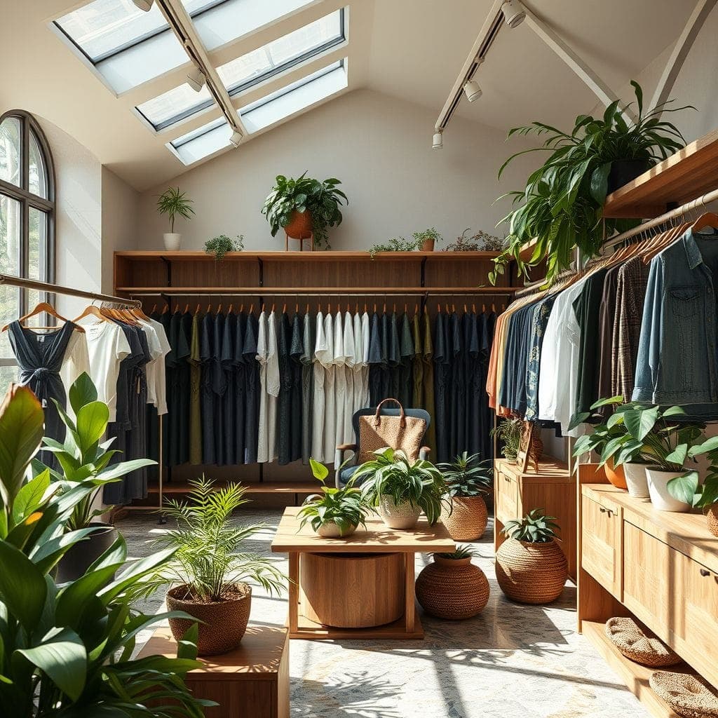 Biophilic Clothing Store design example 3