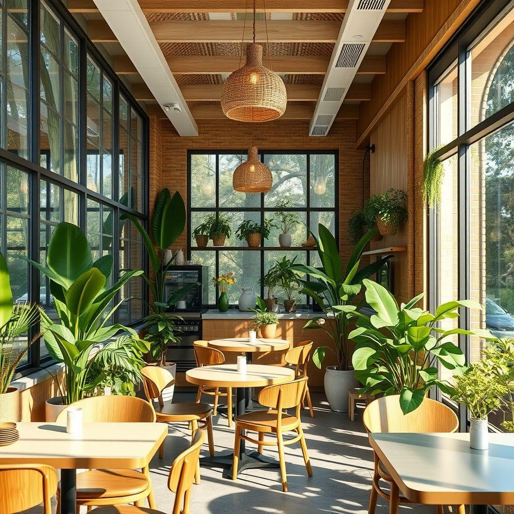 Biophilic Coffee Shop design example 2
