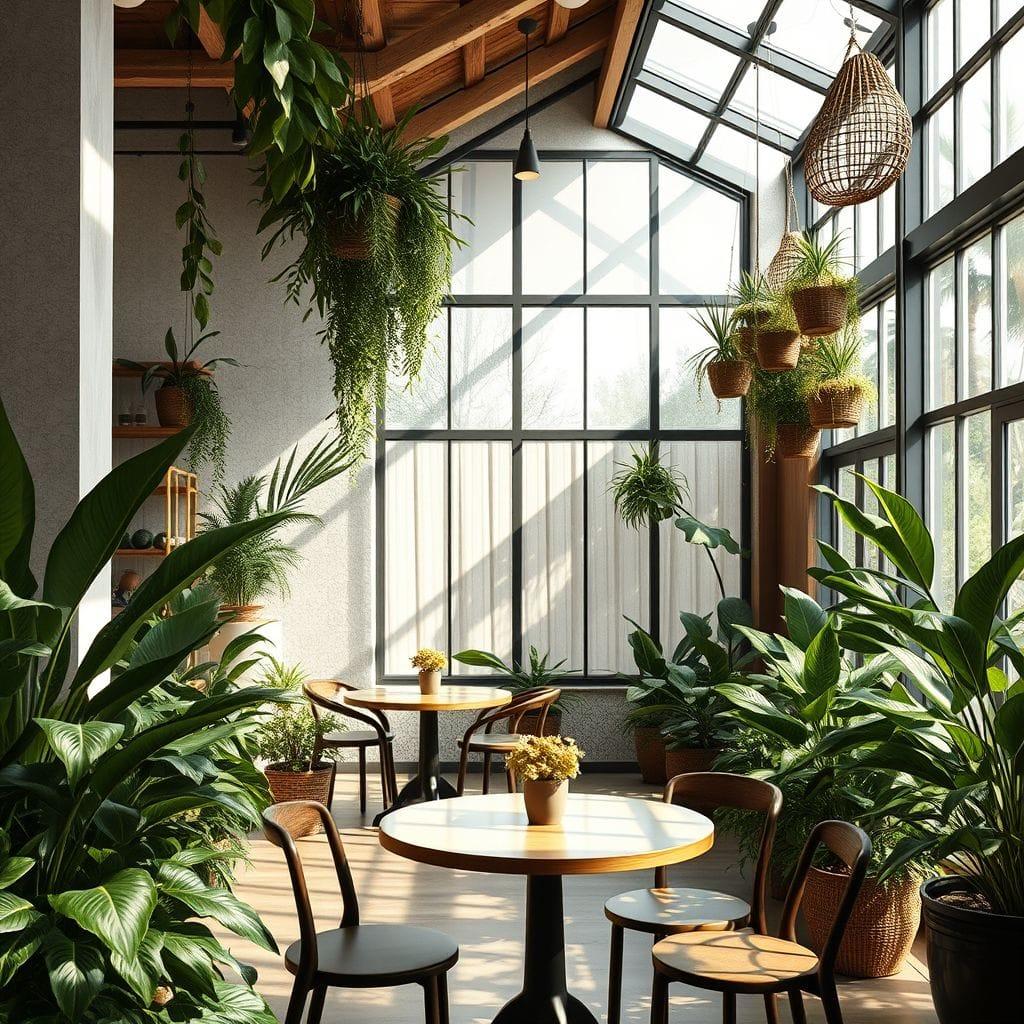 Biophilic Coffee Shop design example 3